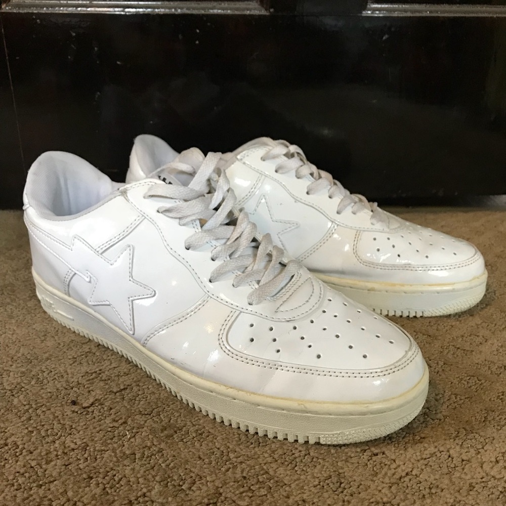 A Bathing Ape Bapesta White